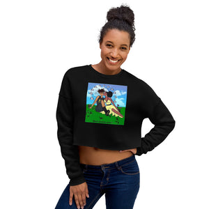 Black Lesbian Love Portrait Crop Sweatshirt (Signature Collection)