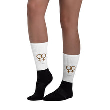 Load image into Gallery viewer, Chocolate Drip Lesbian Logo Socks (Signature Collection)