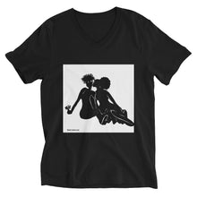Load image into Gallery viewer, BLL BLACK OUT Portrait Unisex Short Sleeve V-Neck T-Shirt (SPECIAL EDITION)
